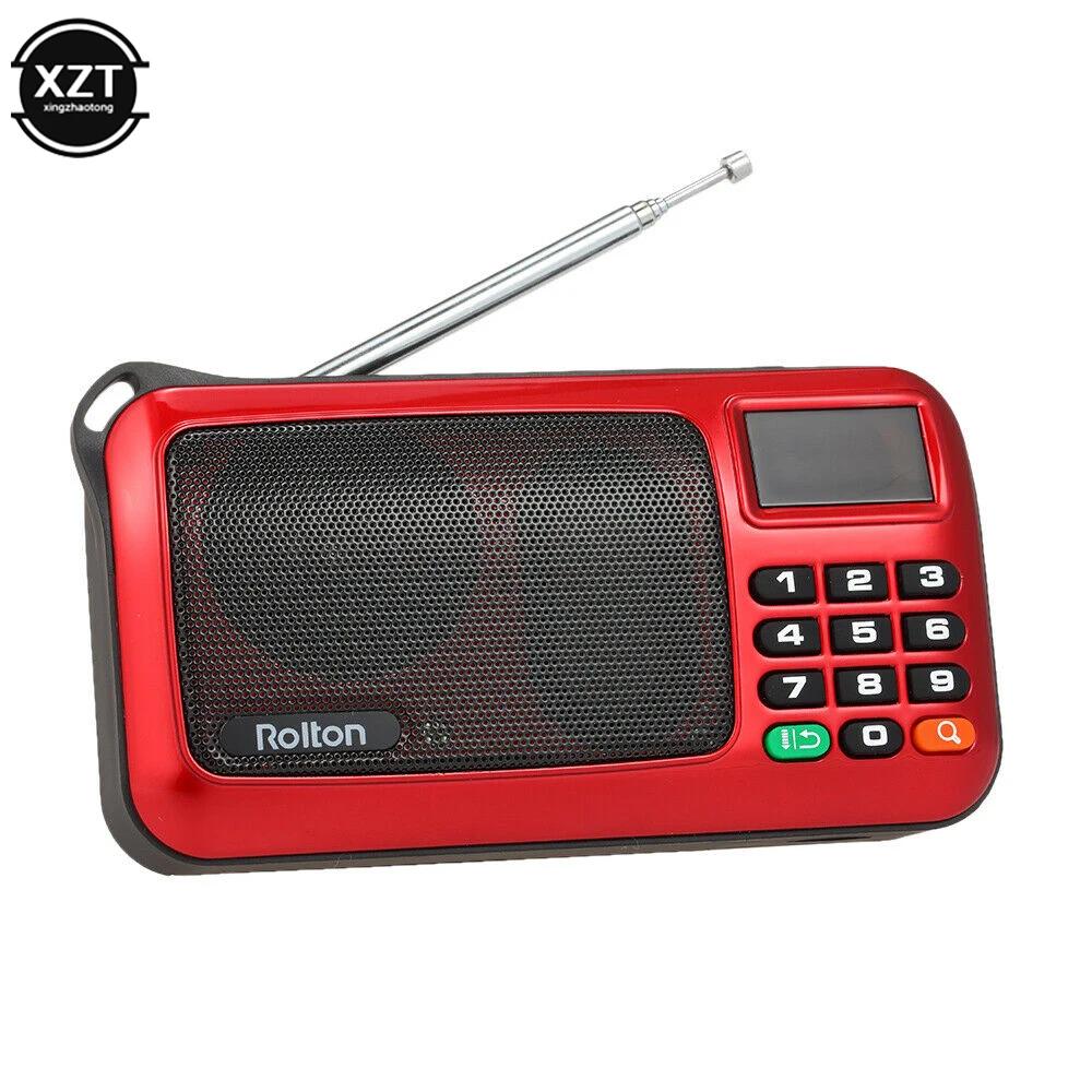 Rolton-̴ FM ޴  Ŀ Mp3  ÷̾ TF ī USB, PC  ȭ LED ÷   üũ 